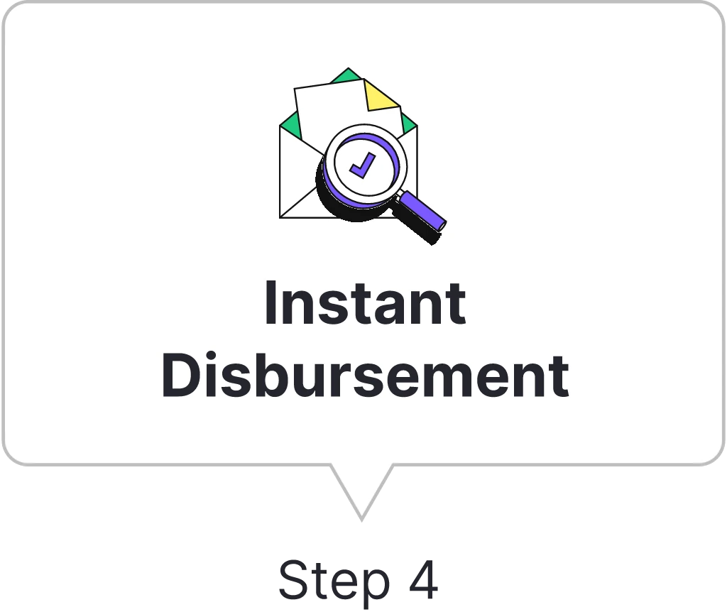 Step 4: Instant Disbursement